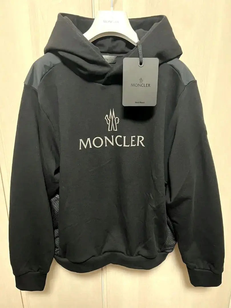 Garantía genuina / sin usar ☆ MONCLER MISMO pero Parker S Black Género | 未使用・本物保証☆MONCLER Lo mismo pero パーカー S 黒色 男女兼用