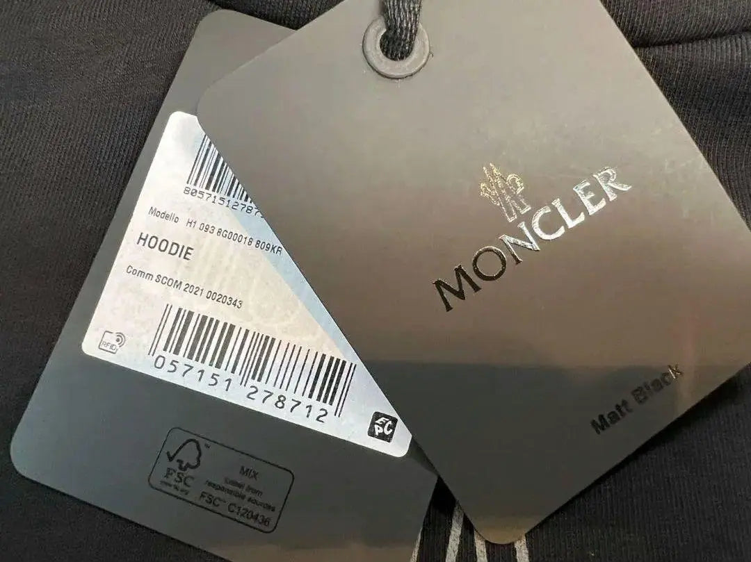 Garantía genuina / sin usar ☆ MONCLER MISMO pero Parker S Black Género | 未使用・本物保証☆MONCLER Lo mismo pero パーカー S 黒色 男女兼用