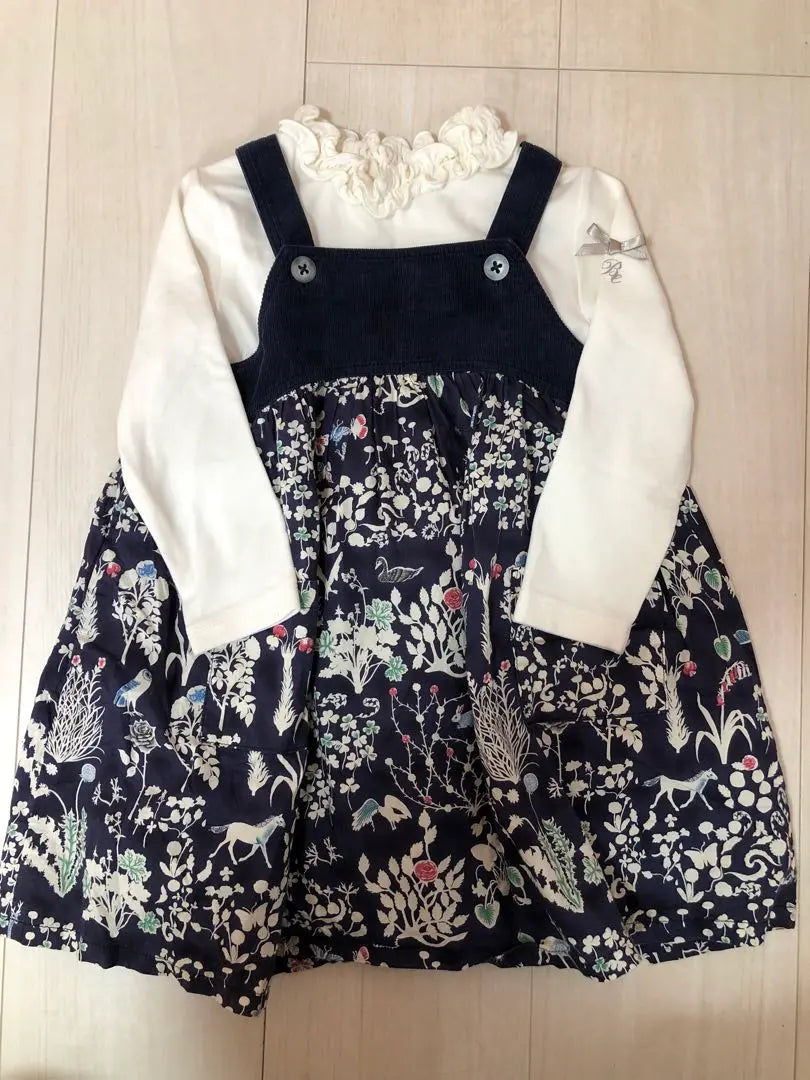 [Reduced price] Sense of Wonder Jumper Skirt 90 Liberty Set