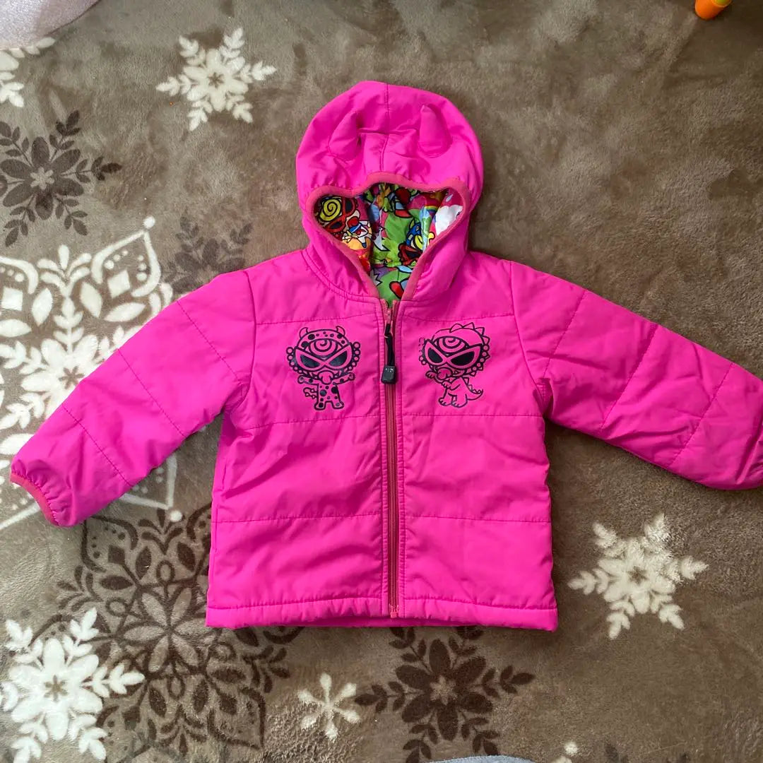 HYSTERIC MINI Pink Down Jacket Padded Jacket Reversible