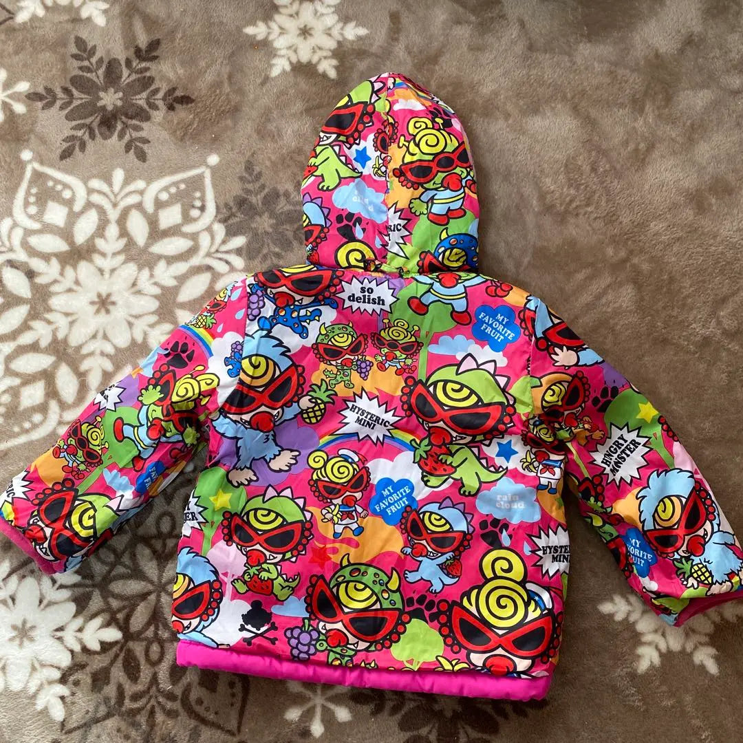 HYSTERIC MINI Pink Down Jacket Padded Jacket Reversible