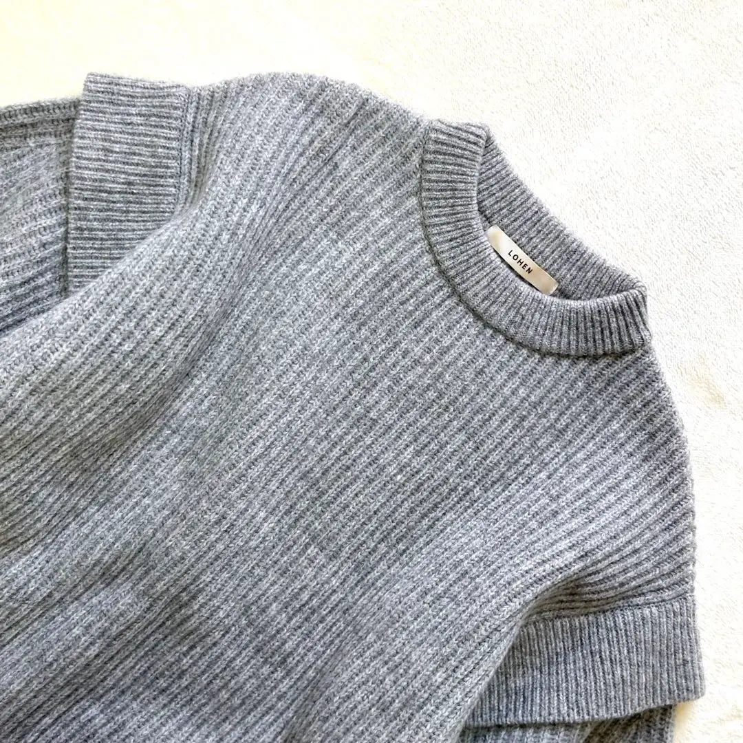 Superb condition ✨Lohen Layered Sleeve Knit, One Size, Gray, 100% Wool