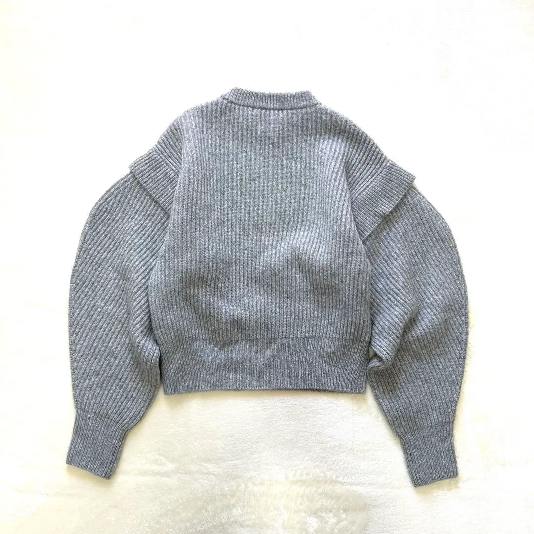 Superb condition ✨Lohen Layered Sleeve Knit, One Size, Gray, 100% Wool