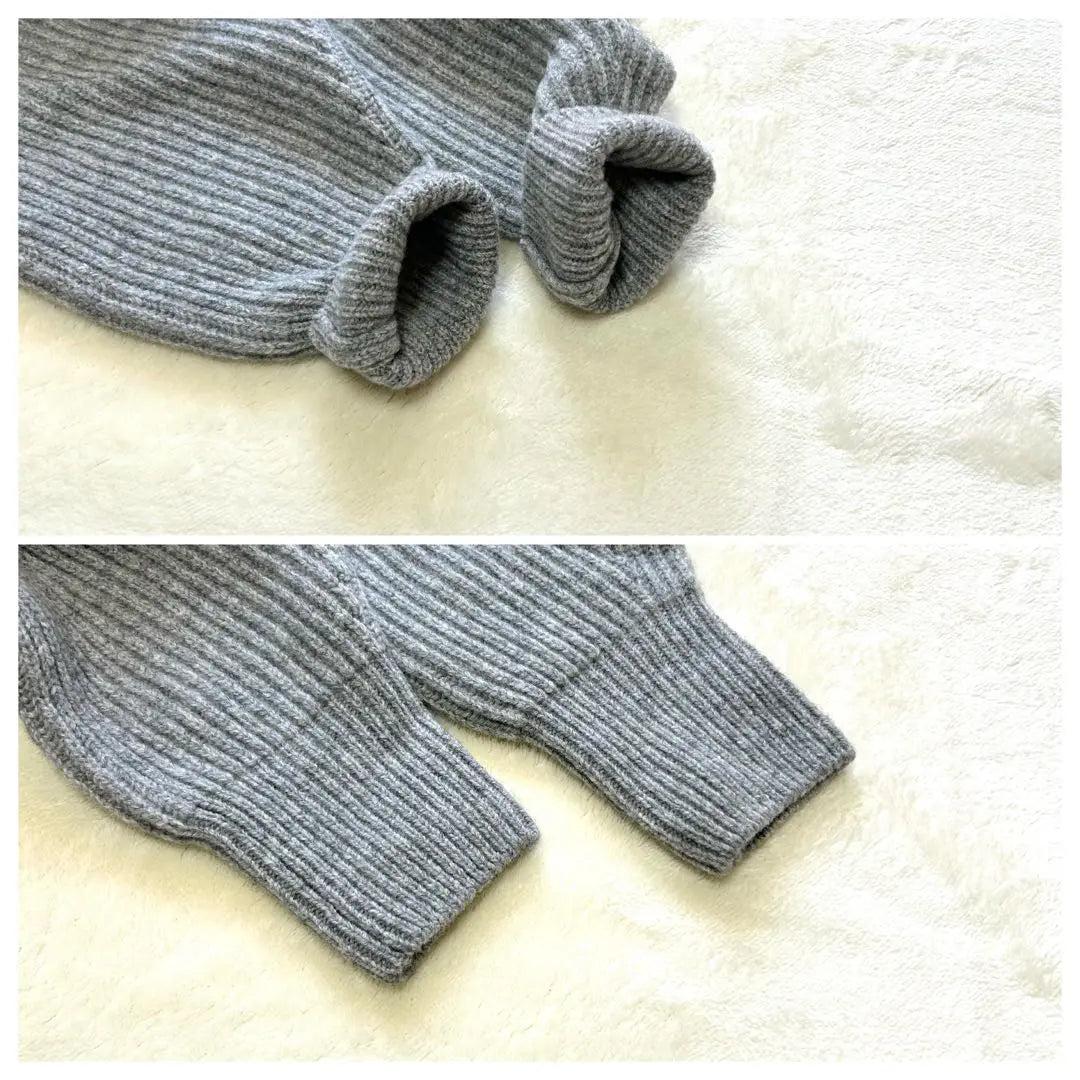 Superb condition ✨Lohen Layered Sleeve Knit, One Size, Gray, 100% Wool