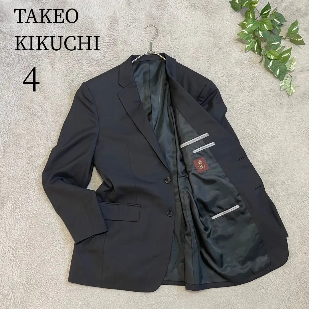 [TAKEO KIKUCHI] (4) Tailored Jacket Made in Japan Silk Blend