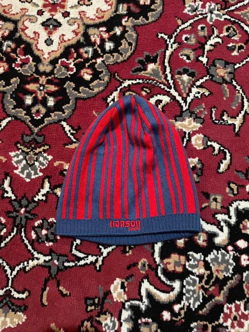 Hanson striped knit hat beanie y2k tech