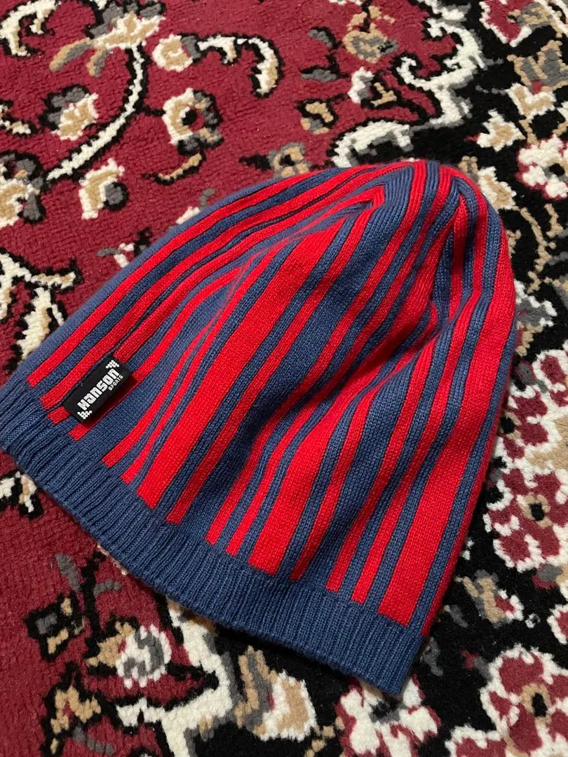 Hanson striped knit hat beanie y2k tech