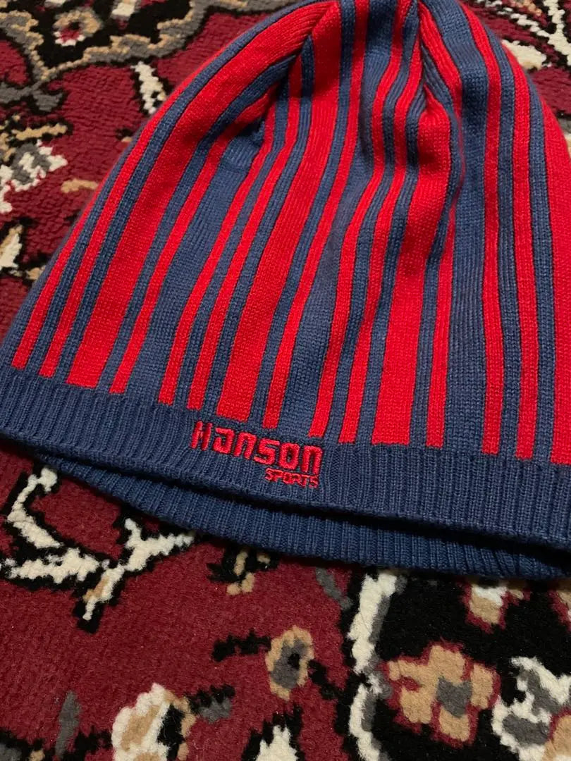 Hanson striped knit hat beanie y2k tech