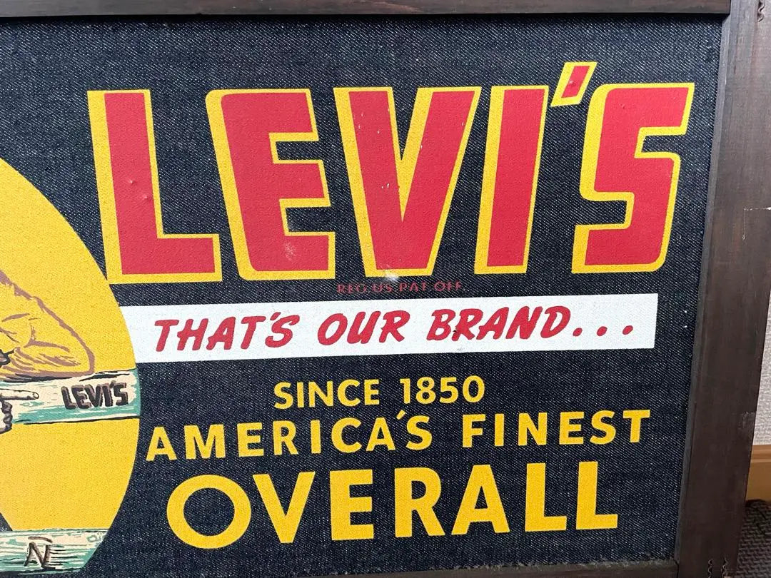 Levi's sign, anonymous delivery | リーバイス看板・匿名発送