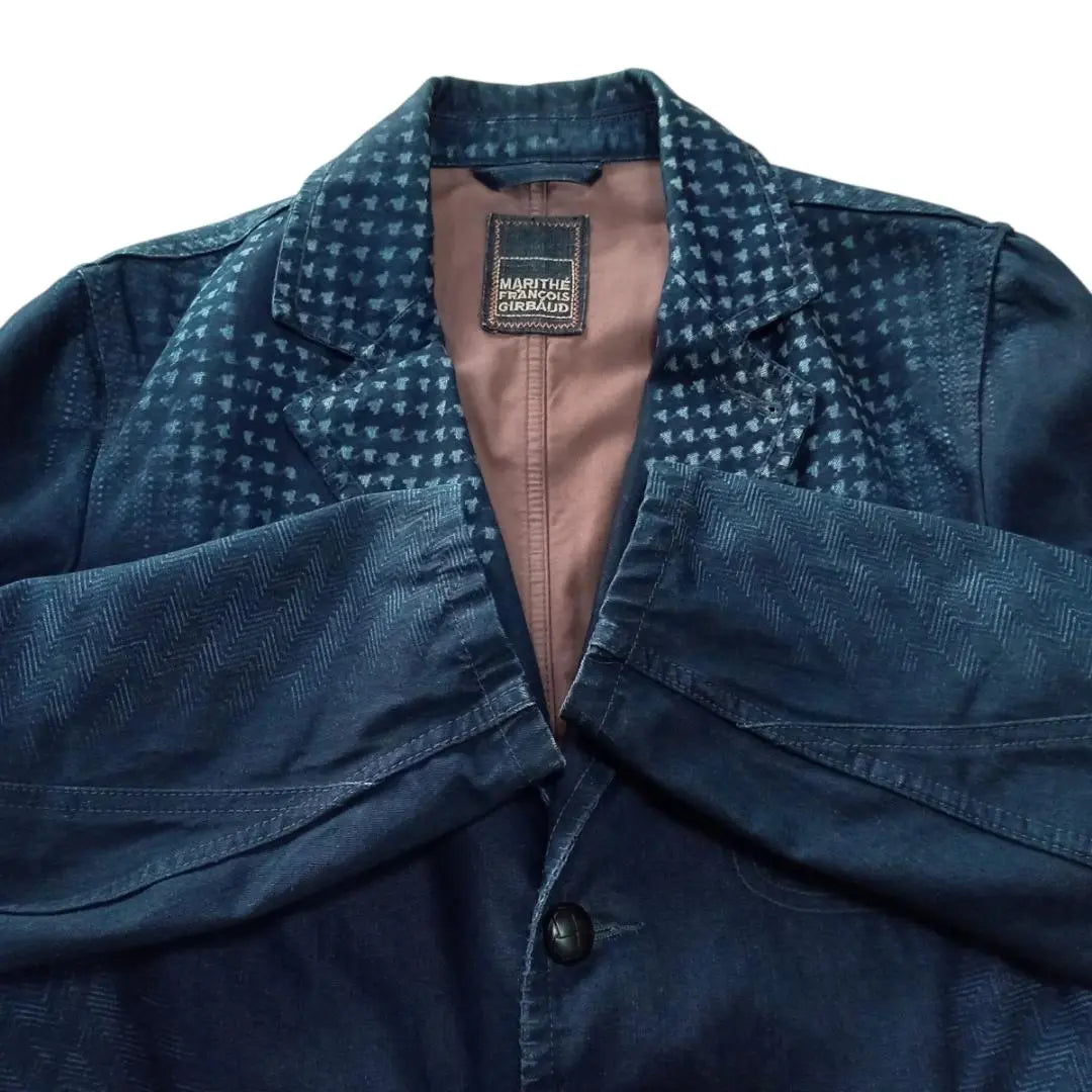 Rinse Marito Fran Sowzyl Boe Stretch Indigo Denim Jacket M