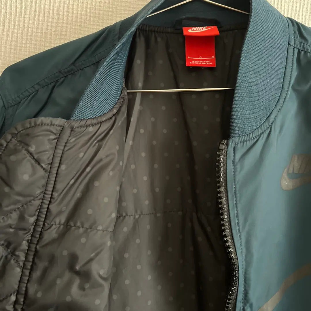 NIKE Dark Blue MA-1 Flight Jacket L