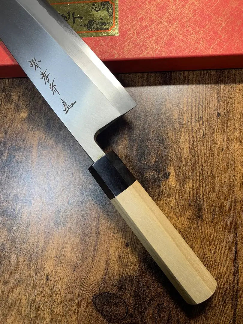 Sakai Takayuki Deba Knife Chef Ginzo Steel 7.5 inch Buffalo Octagonal handle