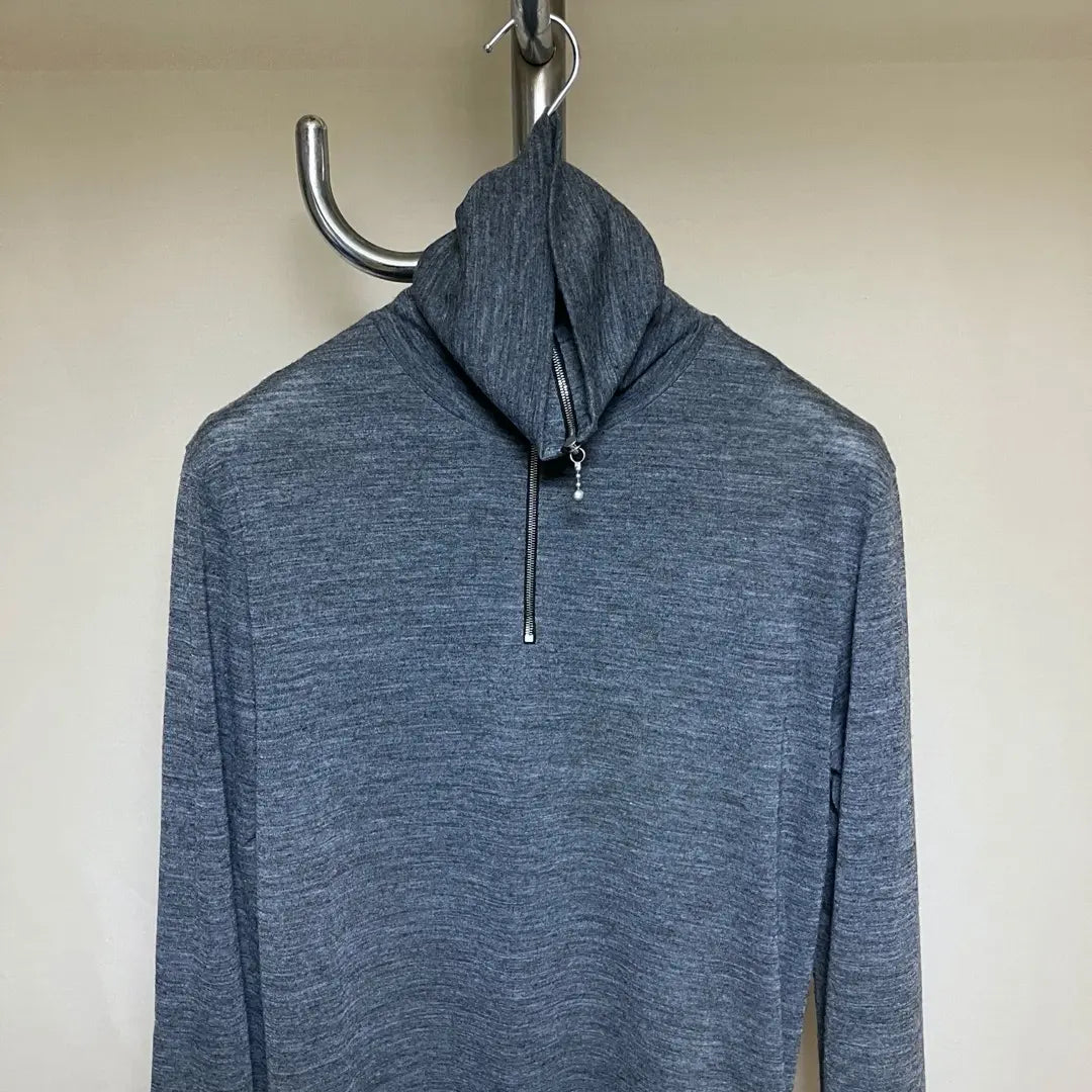 New XL 24aw JIL SANDER half zip logo knit 17387