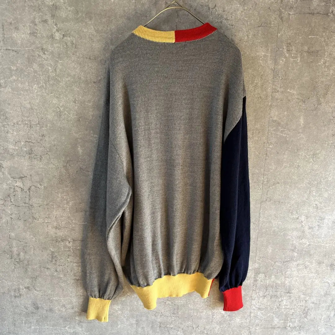 PING Knitted sweatshirt Wool sweater Colorful L Men's V1