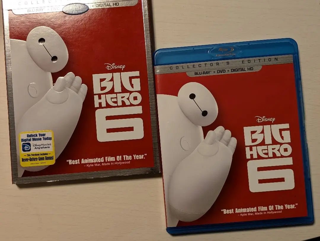 Importación de DVD y Blu-ray de Disney de Baymax, Big Hero 6