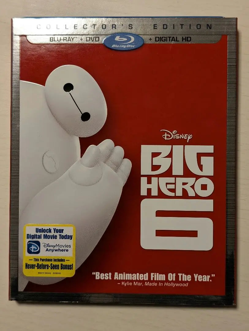 Importación de DVD y Blu-ray de Disney de Baymax, Big Hero 6