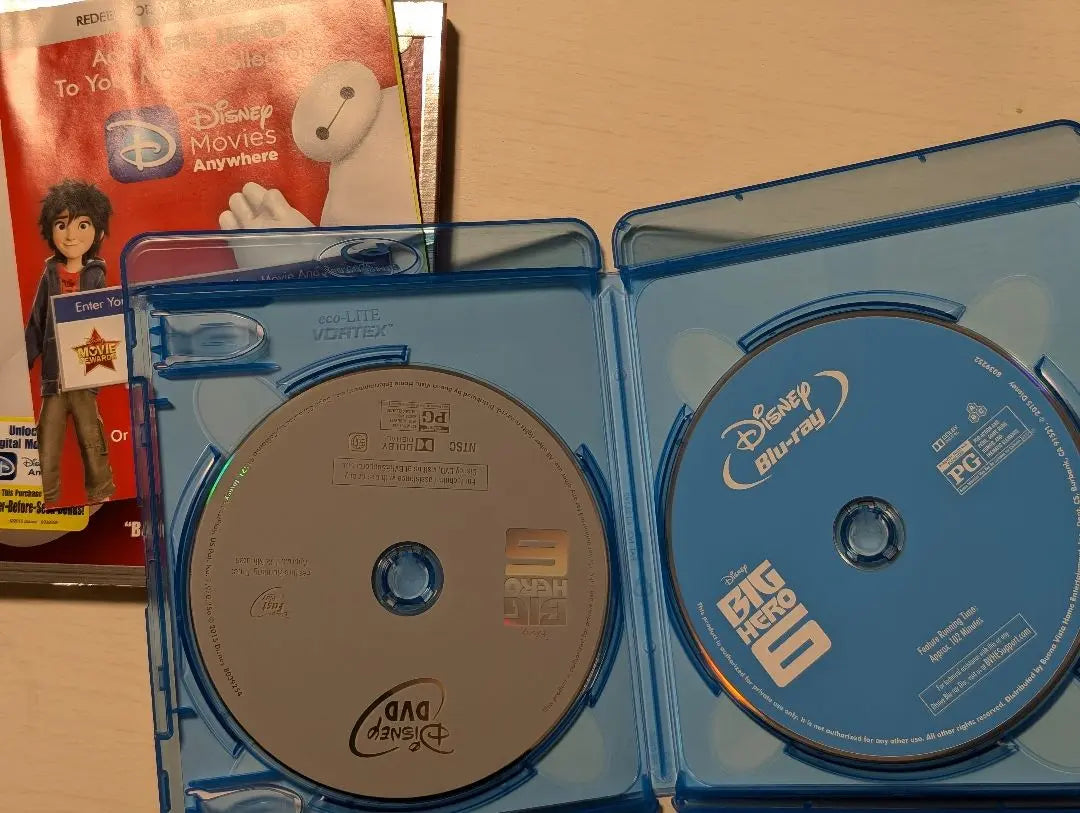 Importación de DVD y Blu-ray de Disney de Baymax, Big Hero 6