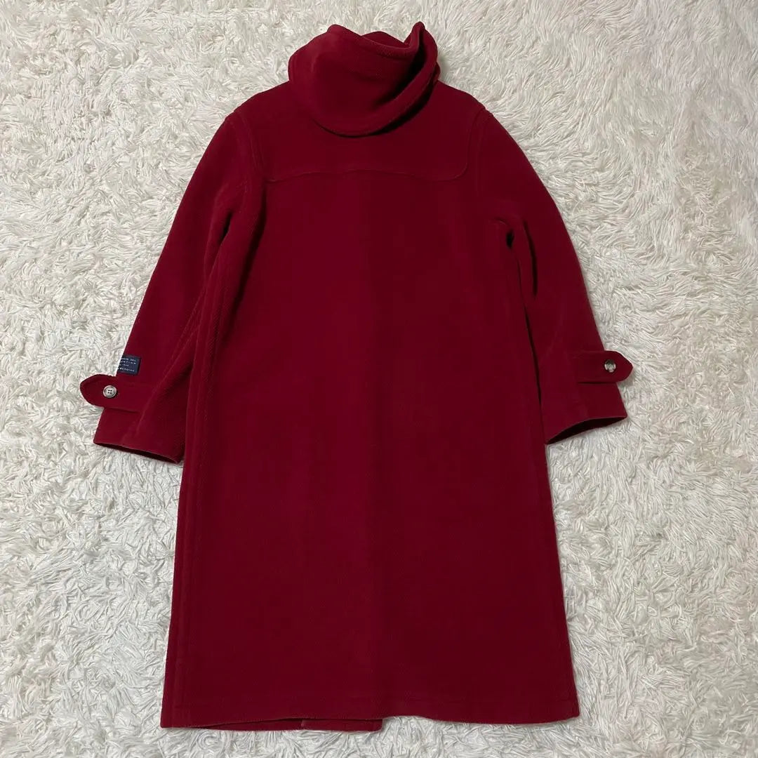 Duffel coat herringbone made in Japan Bordeaux 9AR wool