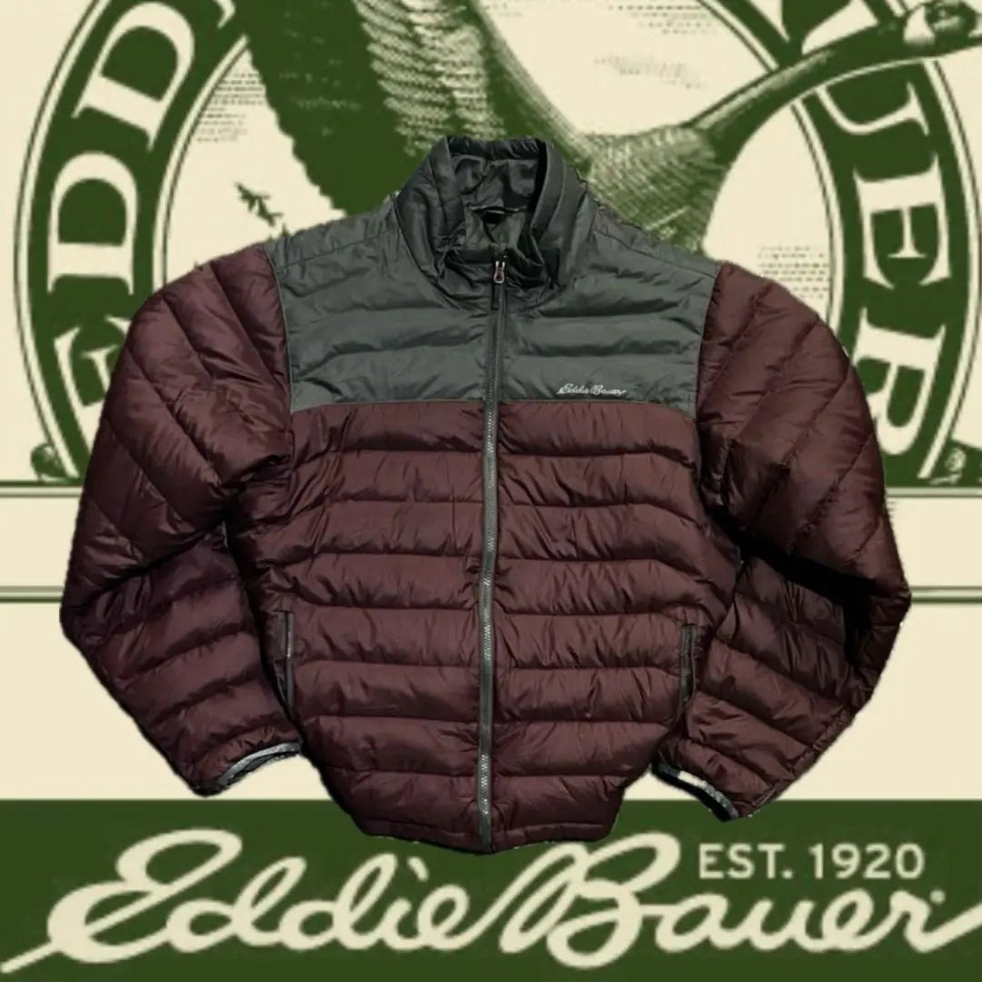 Chaqueta acolchada de plumas de Eddie Bauer de los años 2000