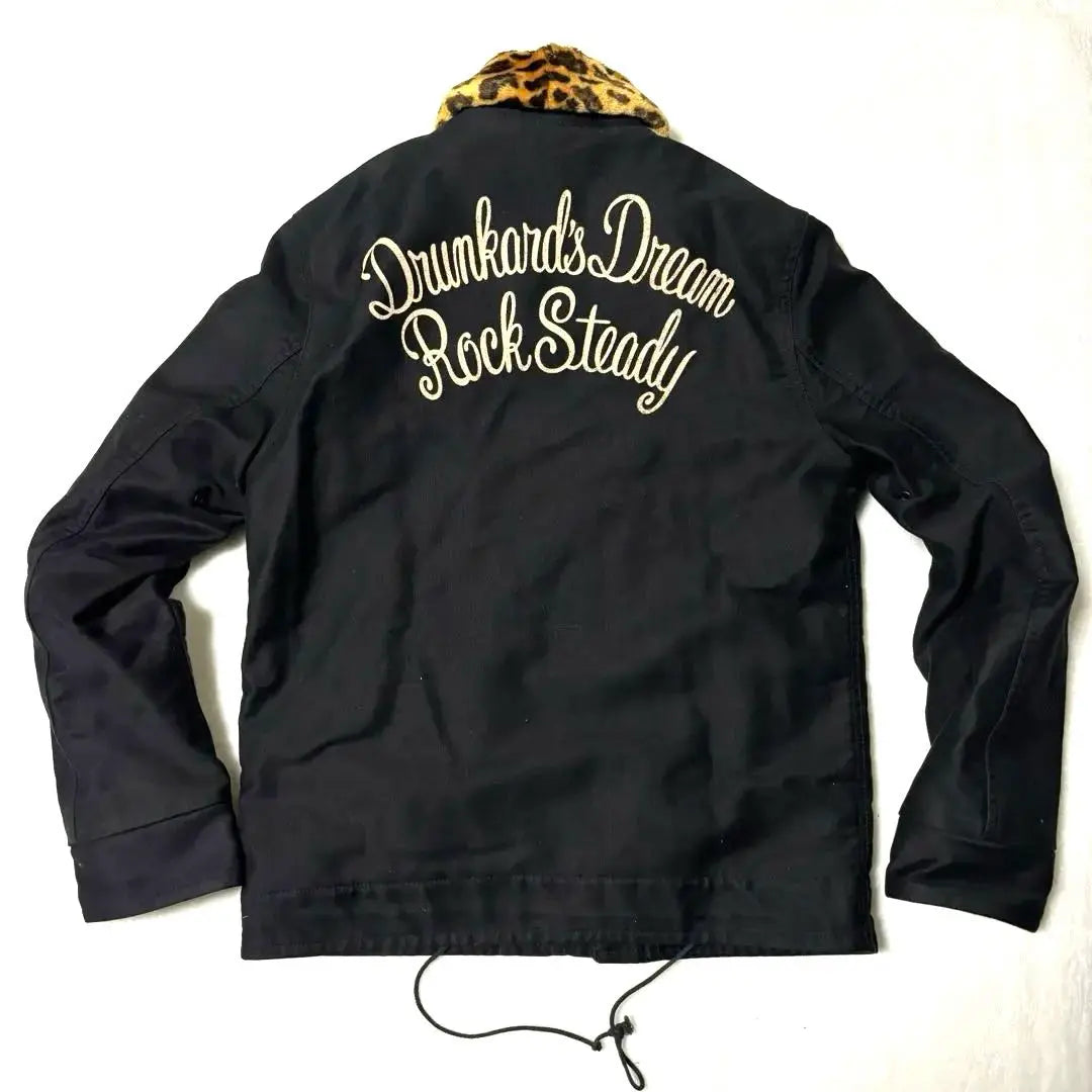 Wakomaria N-1 Deck Jacket Leopard Black S