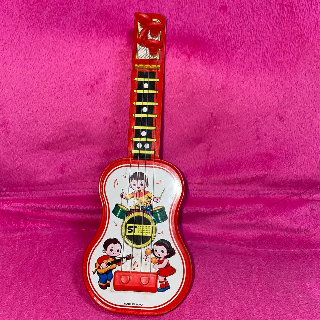 Tin Guitar Toy MADE IN JAPAN