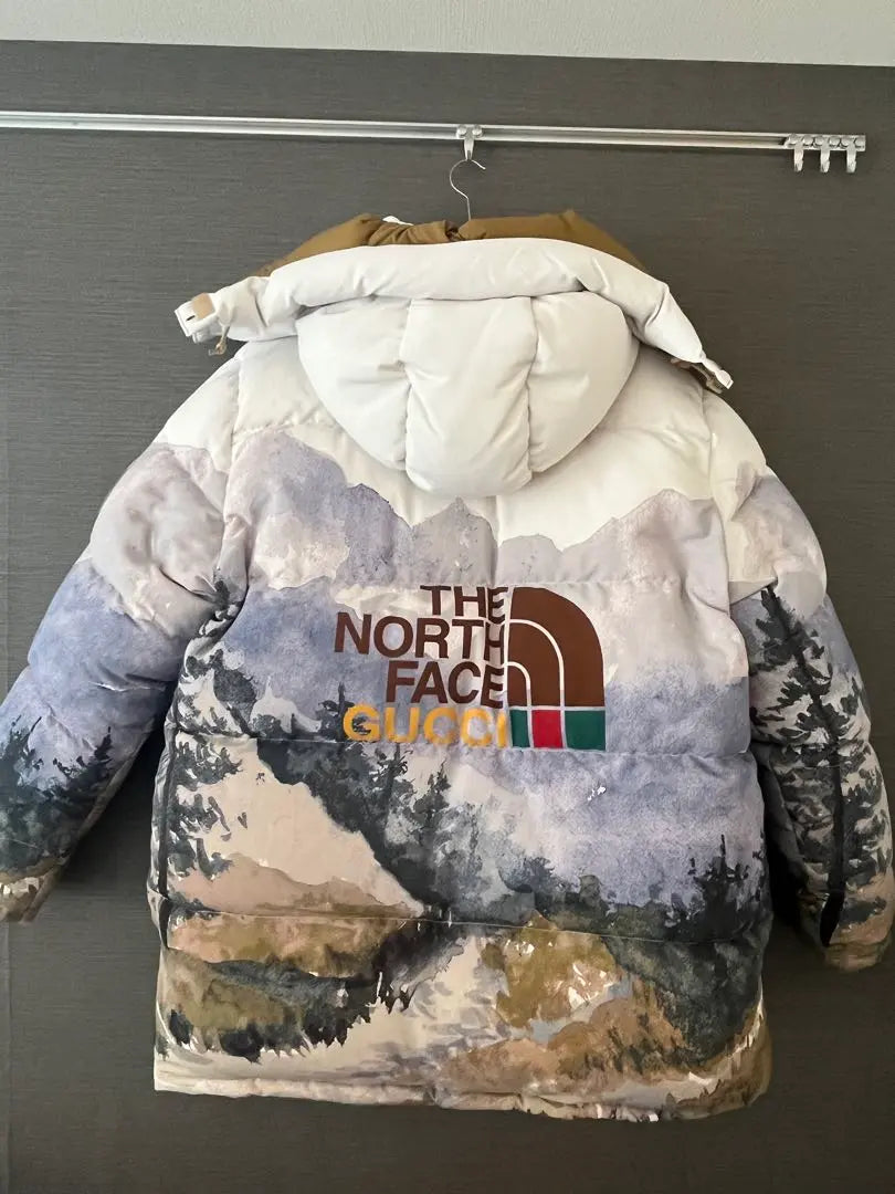 Big sale final price reduction ★Shipping Wednesday ★GUCCI North Face XL down for about 400,000 yen