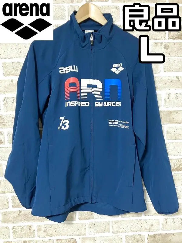 [Within 24 hours/anonymous delivery] Good condition Arena full zip jacket, size L