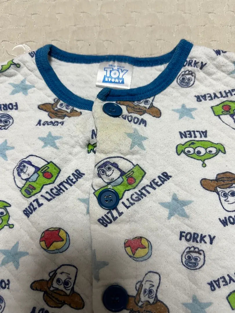 Pijama acolchado de Toy Story con faja abdominal, mangas largas, pantalones largos, botón delantero 90