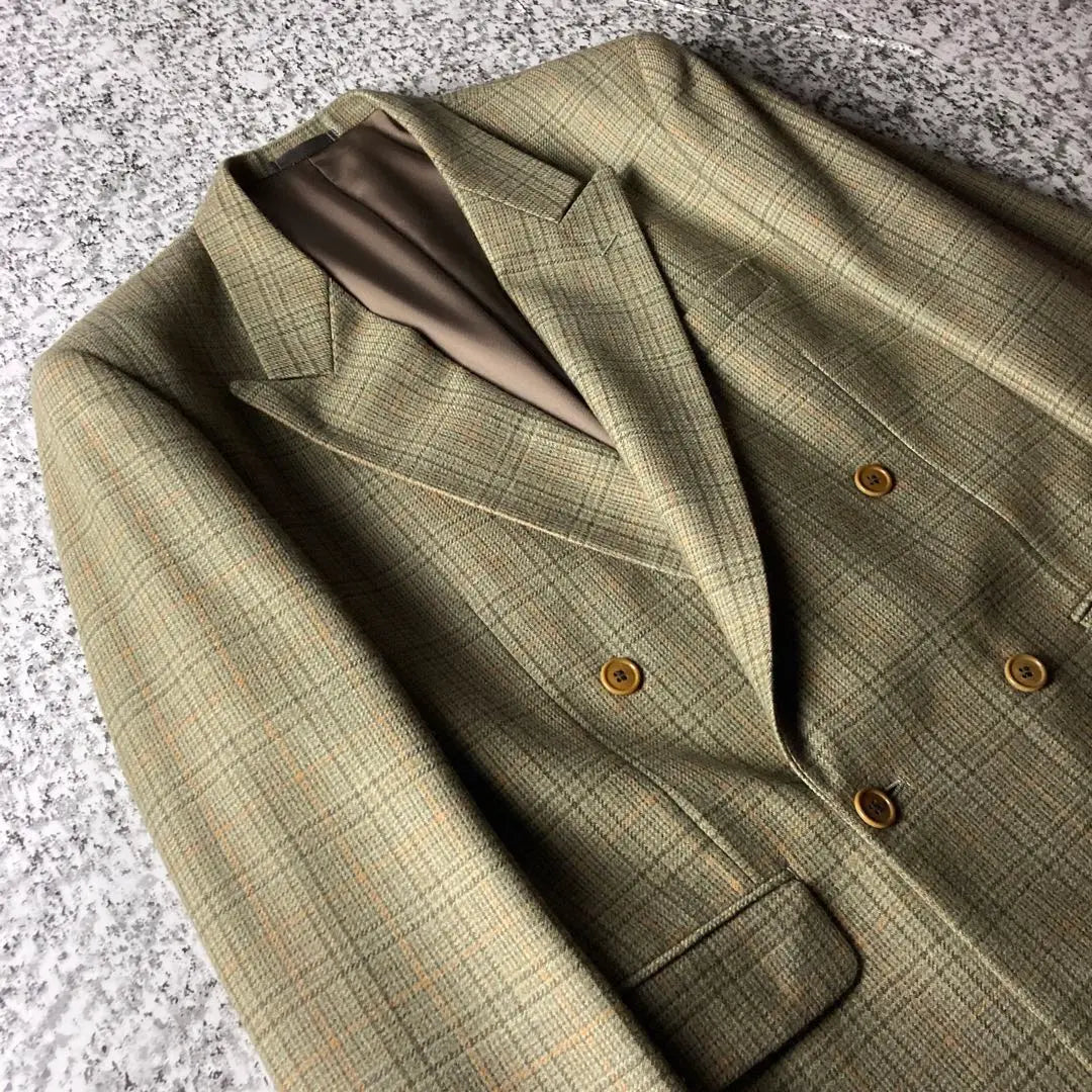 [90s made in Japan] Paul Miss London Double Breast Wool Teering Jacket