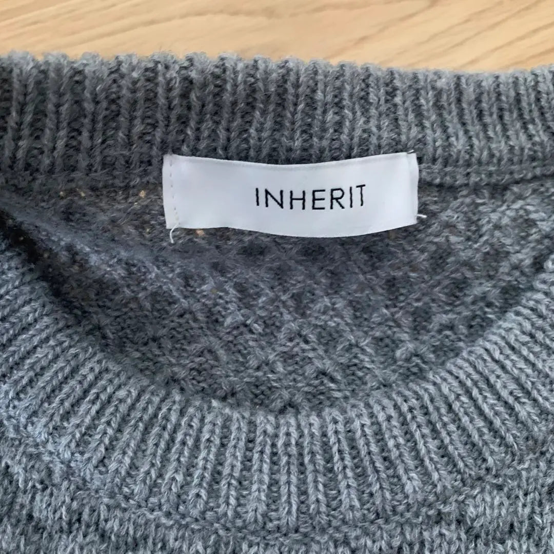 INHERIT Sweater Gray M Good condition