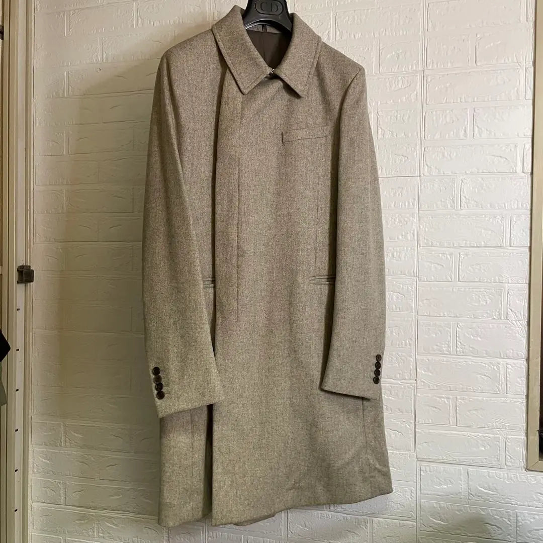 Genuine 09aw Dior homme Wrap Coat Grey 46 | 正規品 09aw Dior homme ラップコート グレー 46