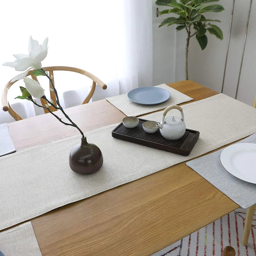 Table runner linen Christmas dining table runner | テーブルランナー リネン クリスマス ダイニングテーブルランナー