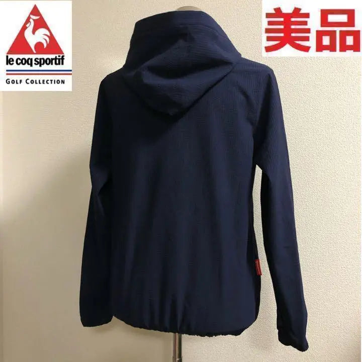 Le Coque Golf★Zip-up Wrinkle Thin Hoodie Navy Size L