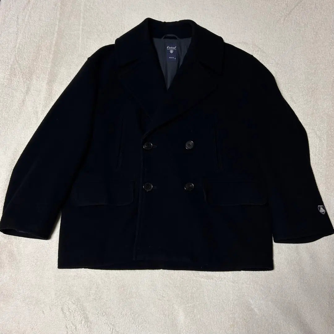 Osabal Pea Court M Black Wool Coat | オーシバル ピーコート M ブラック ウールコート