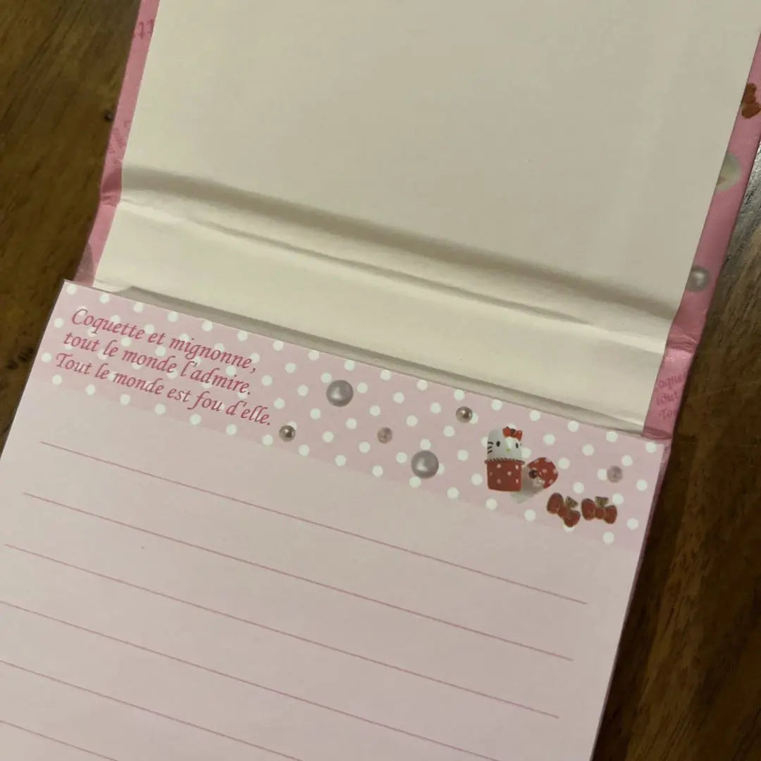 Super rare. Hello Kitty Notepad Cosmetics Heisei Retro