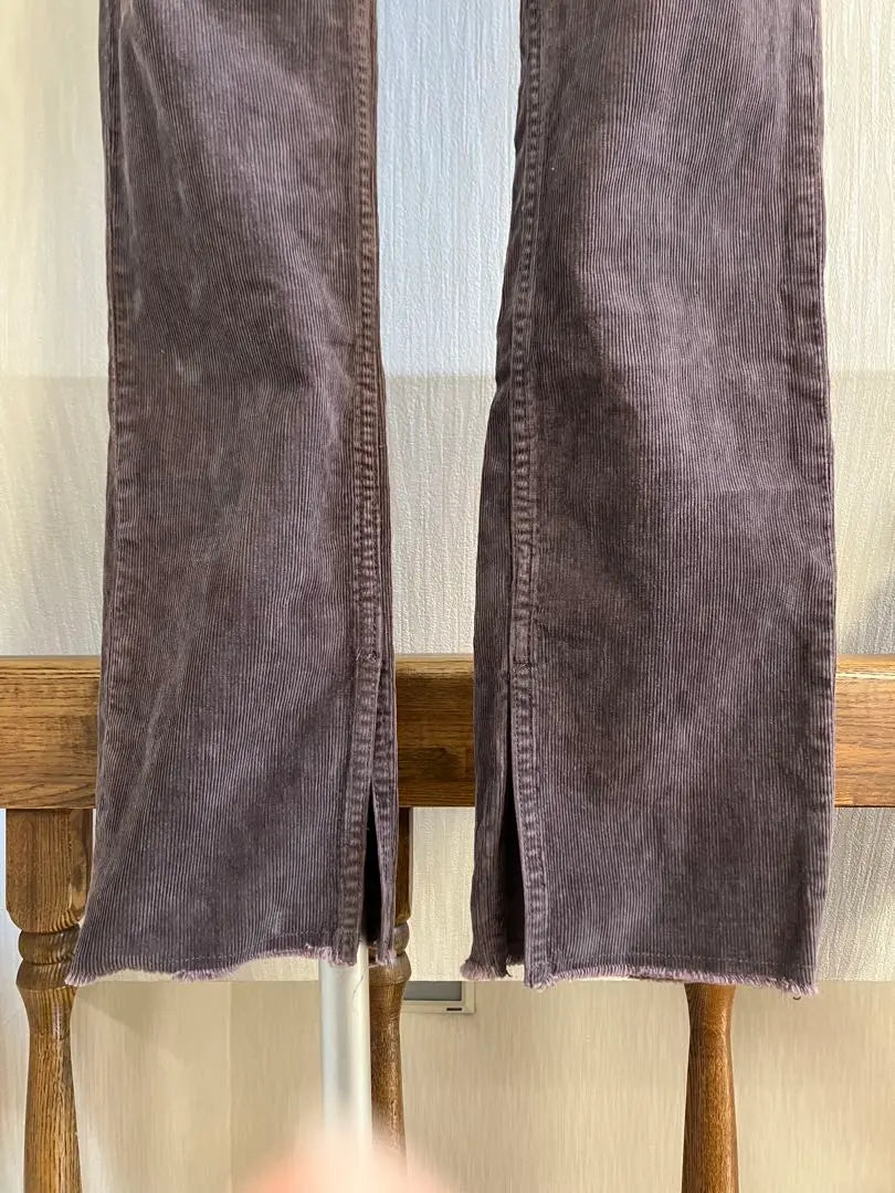 ★Healthy denim healthy denim dark brown corduroy pants 24★