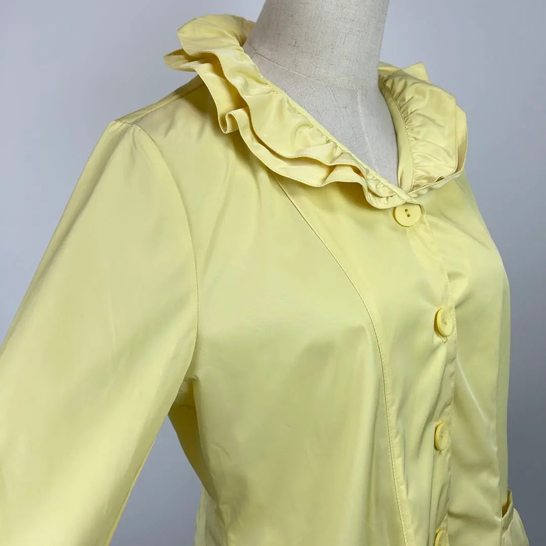 Productos bonitos Chaqueta Daisy Coronet Cuello con volantes Haori ML Amarillo | 訳あり美品 デイジーコロネット ジャケット 羽織り フリル襟 ML イエロー