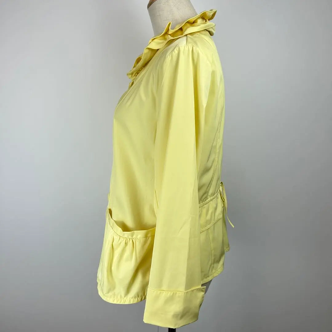 Productos bonitos Chaqueta Daisy Coronet Cuello con volantes Haori ML Amarillo | 訳あり美品 デイジーコロネット ジャケット 羽織り フリル襟 ML イエロー