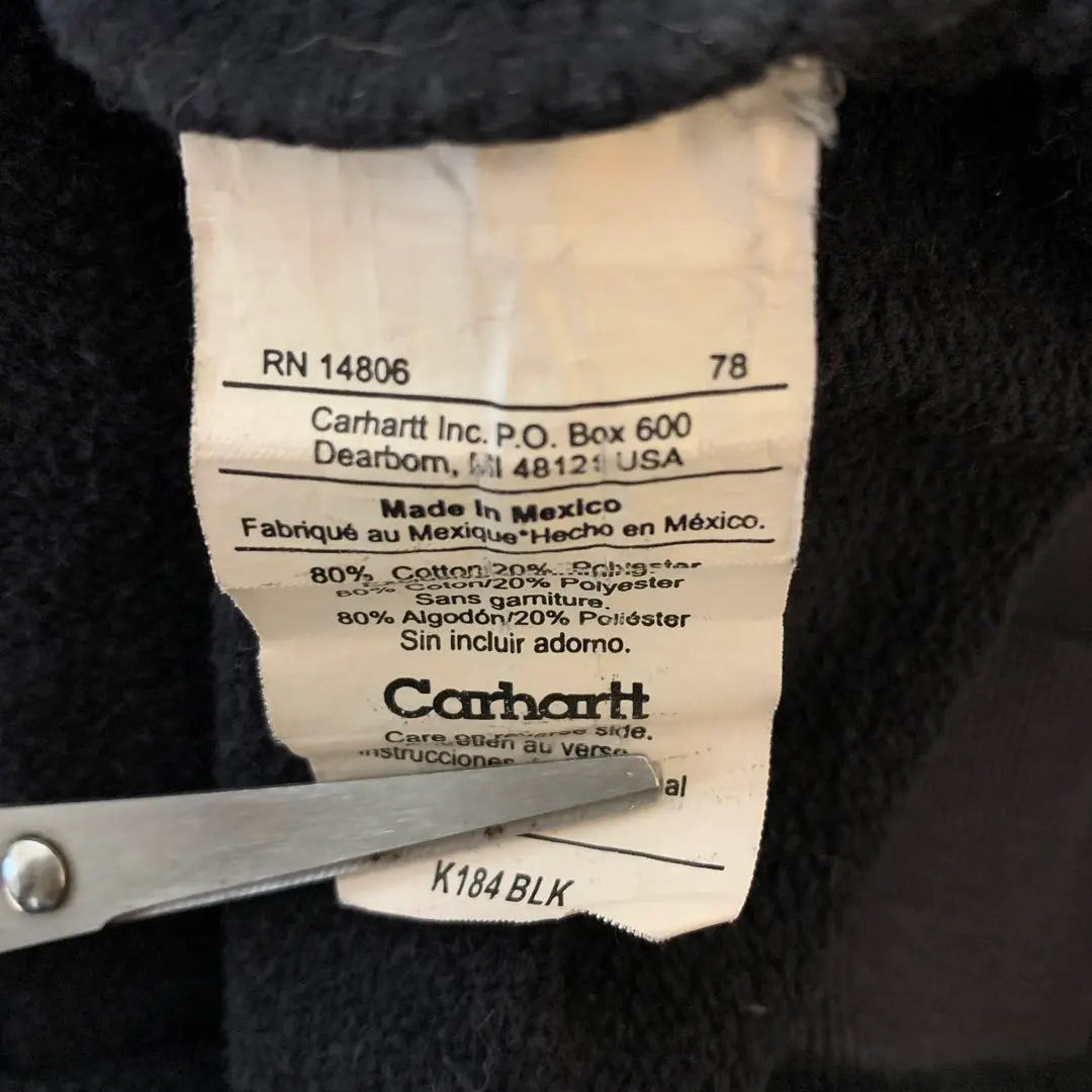 [Raro] Sudadera con capucha Carhartt negra talla XL