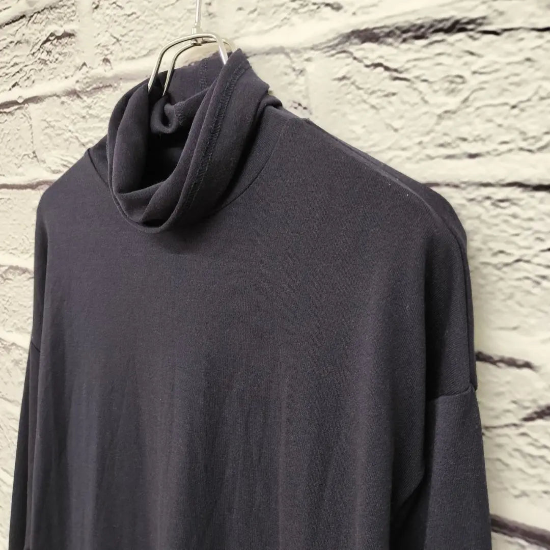 R3282 EVERNAVY [M] Turtle neck long sleeve cut -and -sleeve navy | R3282 evernavy 【M】 タートルネック長袖カットソー ネイビー