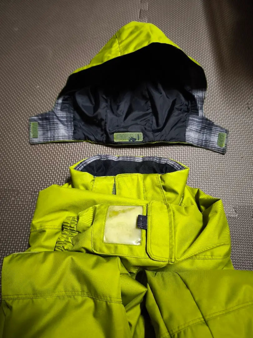 Ropa de snowboard phenix para niños talla 90 verde fluorescente