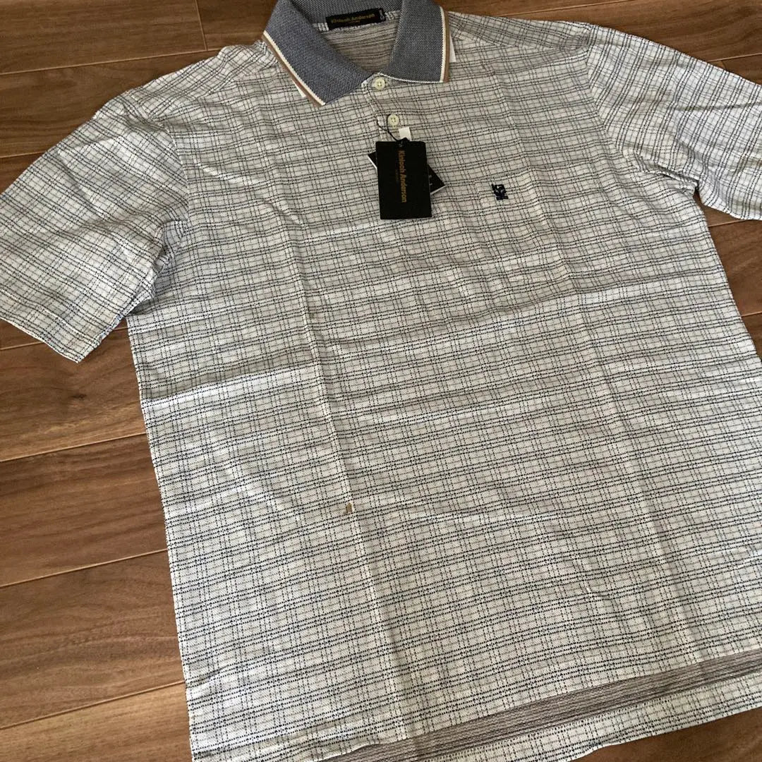 Kinlock Anderson Vintage 80s Checkered Polo Shirt Thick