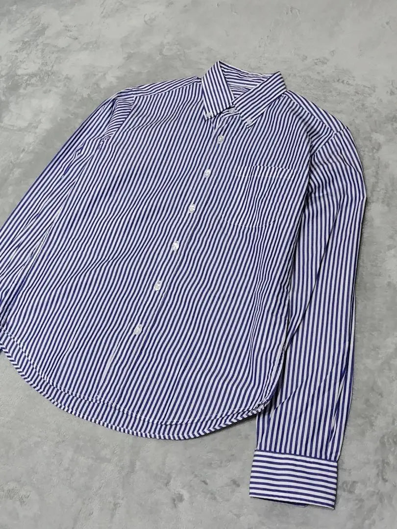 Very popular SOPHNET Button Down Stripe Long Sleeve Shirt