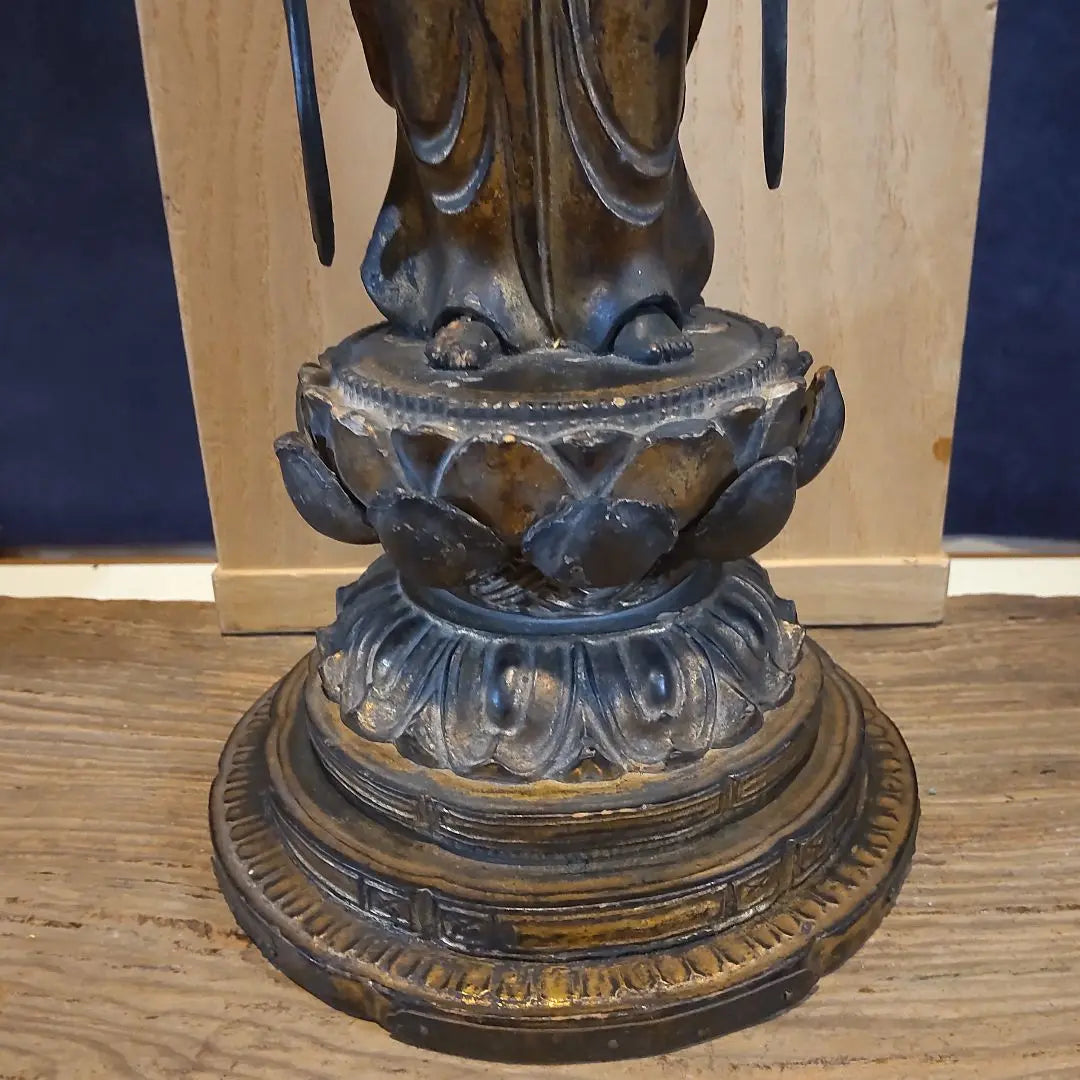 Buddhist Art No. 13 - Wooden Carved Eleven-Faceed Kannon Statue