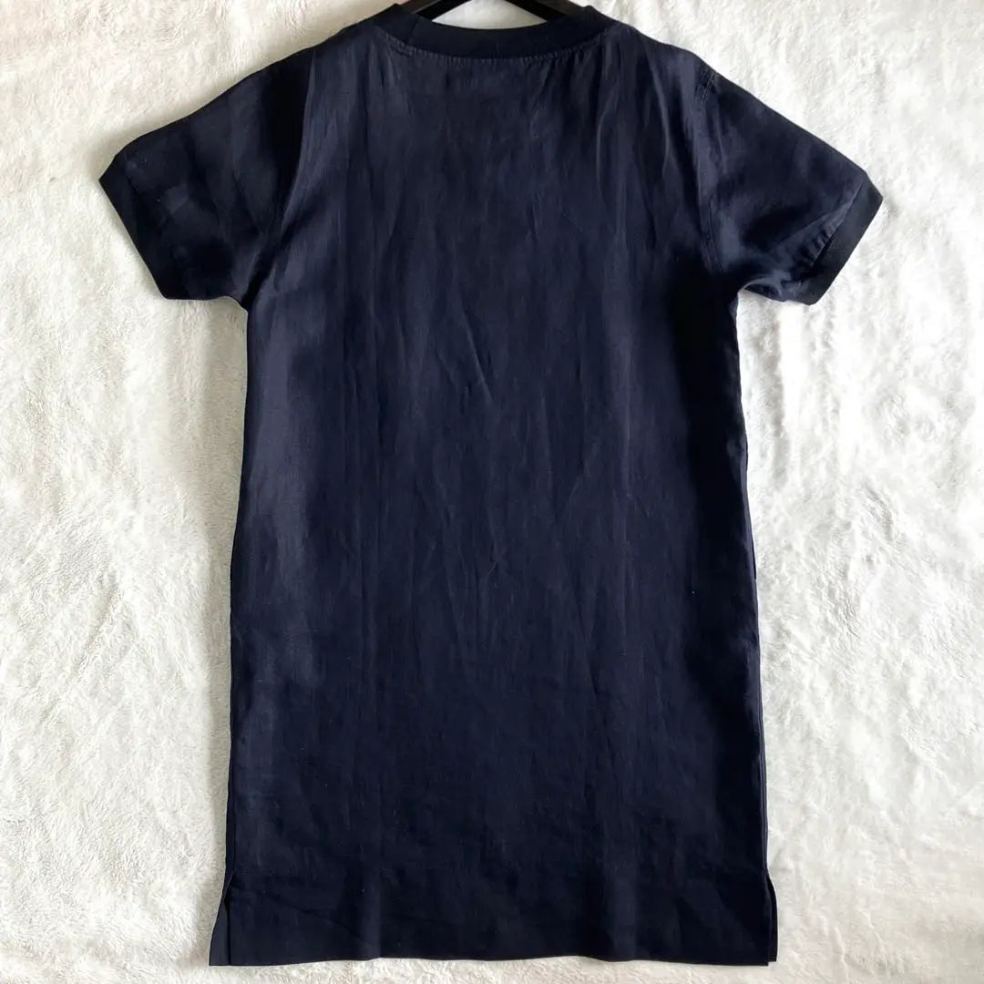 Margaret Howell 21SS Linen Short Sleeve Dress 1 Dark Navy