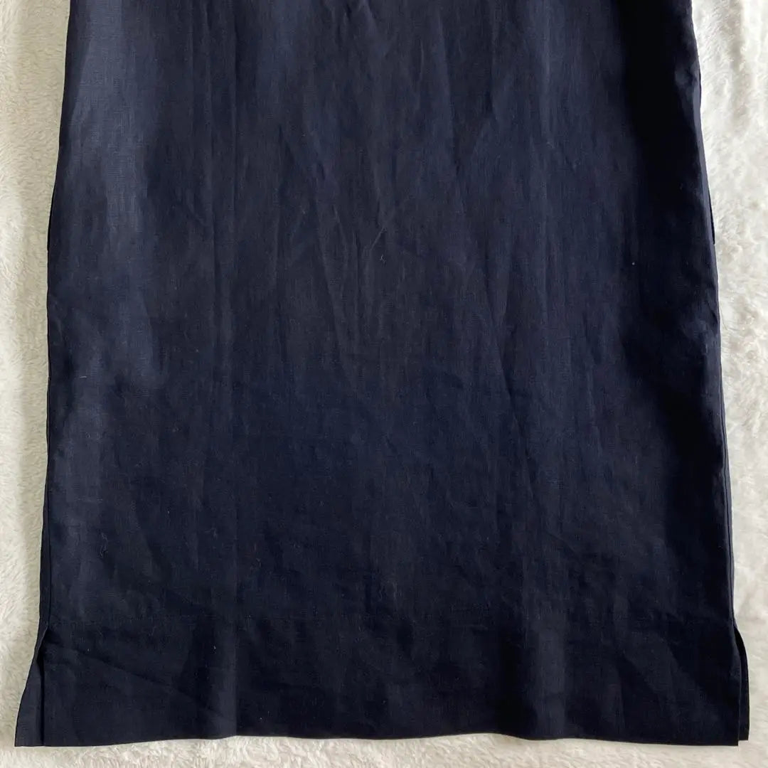 Margaret Howell 21SS Linen Short Sleeve Dress 1 Dark Navy