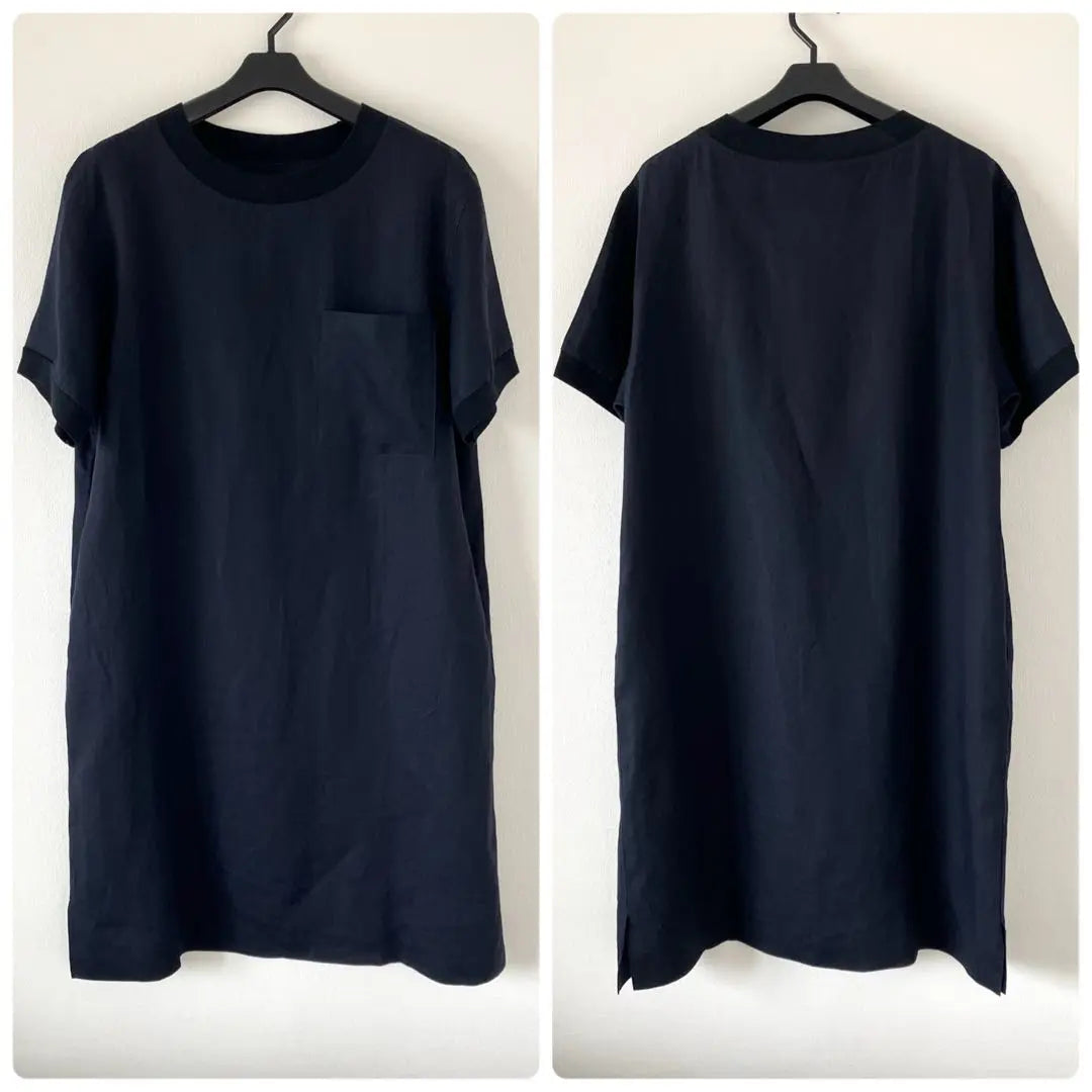 Margaret Howell 21SS Linen Short Sleeve Dress 1 Dark Navy