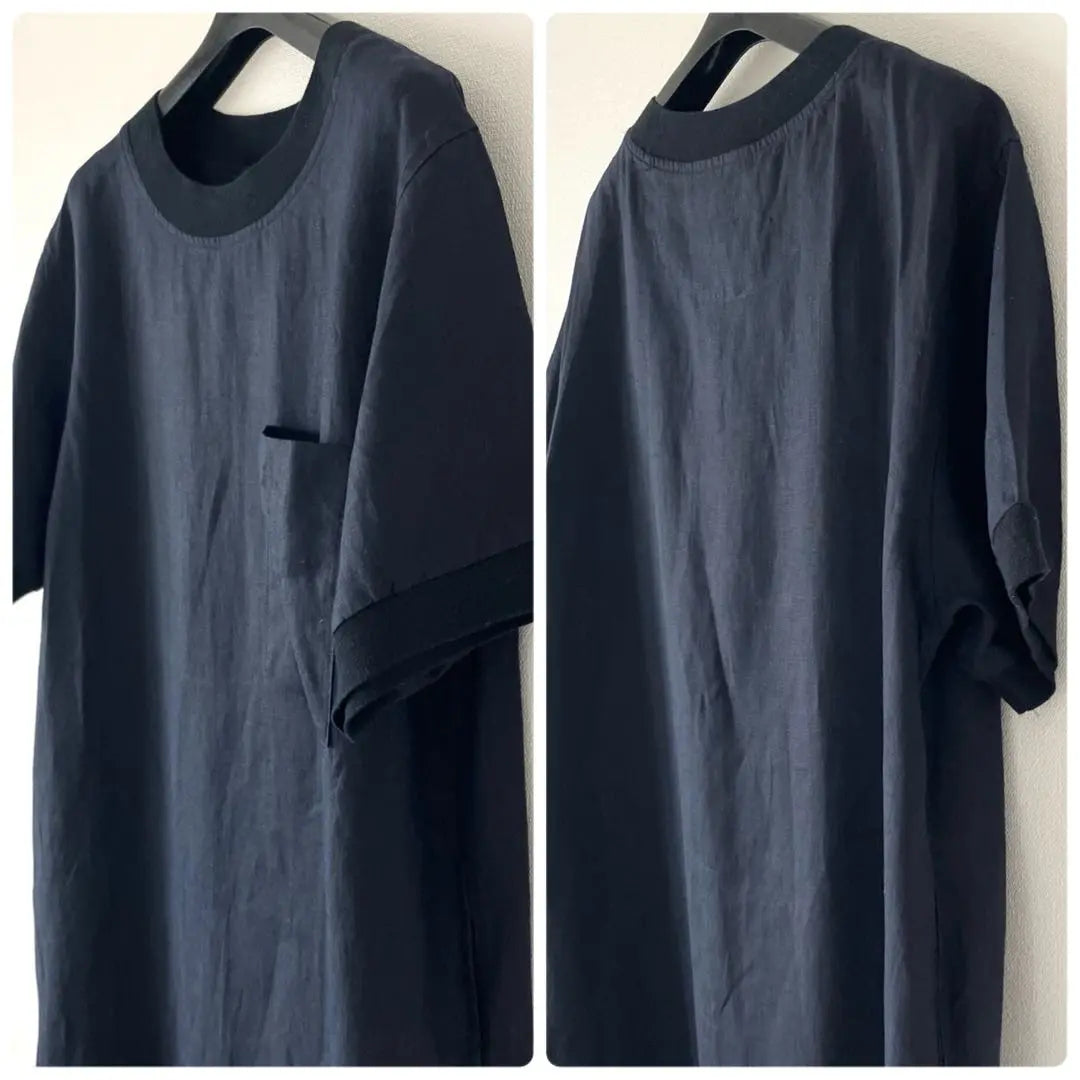 Margaret Howell 21SS Linen Short Sleeve Dress 1 Dark Navy