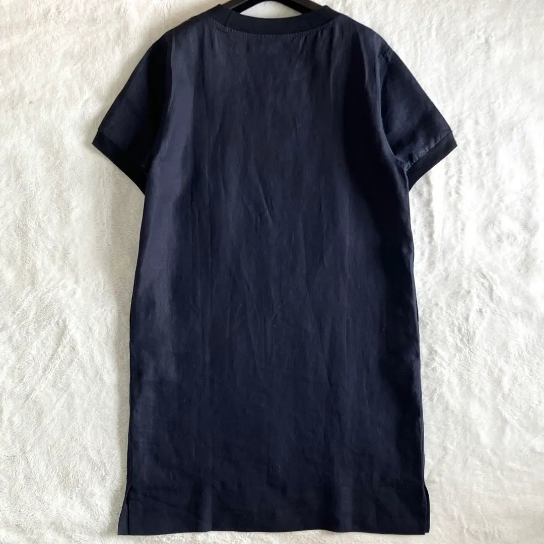 Margaret Howell 21SS Linen Short Sleeve Dress 1 Dark Navy