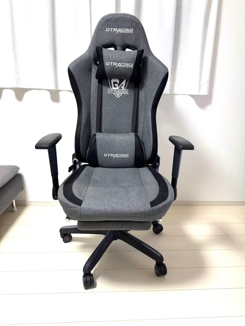 GTRACING Gaming Chair Grey Fabric